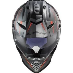 Cross Enduro Helmet Off Road Moto Ls2 MX436 PIONEER EVO Knight Orange Titanium Fluo -LS2 Sales cross enduro helmet off road moto ls2 mx436 pioneer evo knight orange titanium fluo 86347