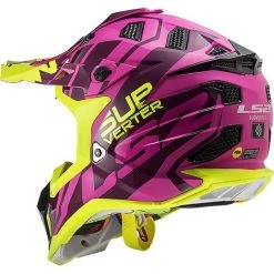 Cross Enduro Helmet Off Road Moto Ls2 MX470 SUBVERTER Troop Pink Matt Yellow Fluo -LS2 Sales cross enduro helmet off road moto ls2 mx470 subverter troop pink matt yellow fluo 86312