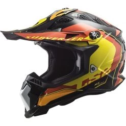 Cross Enduro Motorcycle Helmet Off Road Ls2 MX700 SUBVERTER EVO Arched Black Yellow Red