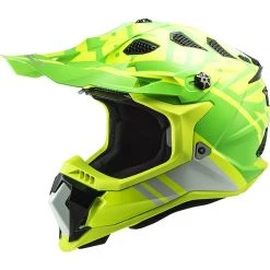 Cross Enduro Motorcycle Helmet Off Road Ls2 MX700 Subverter Evo GAMMAX Yellow Fluo Green