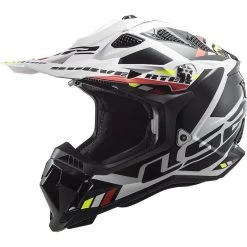 Cross Enduro Motorcycle Helmet Off Road Ls2 MX700 SUBVERTER EVO Stomp White Black