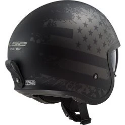 Custom Jet Motorcycle Helmet Ls2 OF599 SPITFIRE Black Flag Matt Black Titanium -LS2 Sales custom jet motorcycle helmet ls2 of599 spitfire black flag matt black titanium 86073