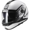 Dual Visor Modular Motorcycle Helmet LS2 FF325 Strobe CIVIK White / Black -LS2 Sales dual visor modular motorcycle helmet ls2 ff325 strobe civik white black 22707