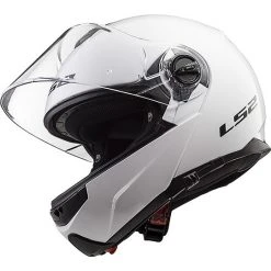 Dual Visor Modular Motorcycle Helmet LS2 FF325 Strobe Glossy White -LS2 Sales dual visor modular motorcycle helmet ls2 ff325 strobe glossy white 86197