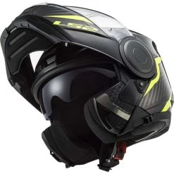 Dual Visor Motorcycle Modular Helmet Ls2 FF902 SCOPE Skid Black Yellow Fluo -LS2 Sales dual visor motorcycle modular helmet ls2 ff902 scope skid black yellow fluo 138765