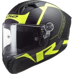 Full Carbon Motorcycle Helmet Ls2 FF805 THUNDER C Racing1 Matt Fluo Yellow
