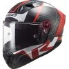 Full Carbon Motorcycle Helmet Ls2 FF805 THUNDER C Racing1 Red White -LS2 Sales full carbon motorcycle helmet ls2 ff805 thunder c racing1 red white 107059