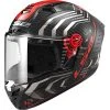 Full Carbon Motorcycle Helmet Ls2 FF805 THUNDER C Sputnik Red Metal