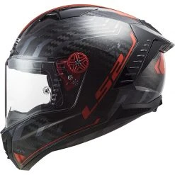 Full Carbon Motorcycle Helmet Ls2 FF805 THUNDER C Sputnik Red Metal -LS2 Sales full carbon motorcycle helmet ls2 ff805 thunder c sputnik red metal 107081