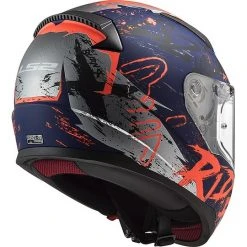 Full Face Helmet Moto Ls2 FF353 RAPID Naughty Blue Orange Fluo Matte -LS2 Sales full face helmet moto ls2 ff353 rapid naughty blue orange fluo matte 85661