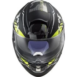 Full Face Helmet Motorcycle HPFC Ls2 FF397 VECTOR EVO Black Stencil Matt Yellow Fluo -LS2 Sales full face helmet motorcycle hpfc ls2 ff397 vector evo black stencil matt yellow fluo 85446