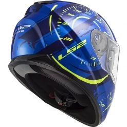 Full Face Motorcycle Helmet Double Visor Ls2 FF320 Stream Evo TACHO Blue Yellow Fluo -LS2 Sales full face motorcycle helmet double visor ls2 ff320 stream evo tacho blue yellow fluo 106717