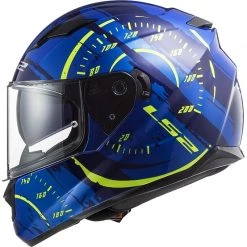 Full Face Motorcycle Helmet Double Visor Ls2 FF320 Stream Evo TACHO Blue Yellow Fluo -LS2 Sales full face motorcycle helmet double visor ls2 ff320 stream evo tacho blue yellow fluo 106718