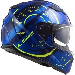 Full Face Motorcycle Helmet Double Visor Ls2 FF320 Stream Evo TACHO Blue Yellow Fluo -LS2 Sales full face motorcycle helmet double visor ls2 ff320 stream evo tacho blue yellow fluo 106721