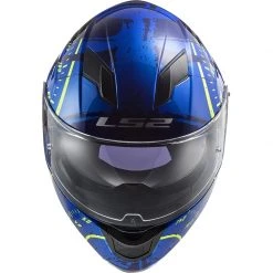 Full Face Motorcycle Helmet Double Visor Ls2 FF320 Stream Evo TACHO Blue Yellow Fluo -LS2 Sales full face motorcycle helmet double visor ls2 ff320 stream evo tacho blue yellow fluo 106722