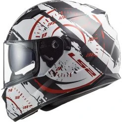 Full Face Motorcycle Helmet Double Visor Ls2 FF320 Stream Evo TACHO White Black Red -LS2 Sales full face motorcycle helmet double visor ls2 ff320 stream evo tacho white black red 106713