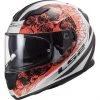Full Face Motorcycle Helmet Double Visor Ls2 FF320 STREM EVO Throne White Orange -LS2 Sales full face motorcycle helmet double visor ls2 ff320 strem evo throne white orange 85611