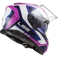 Full Face Motorcycle Helmet Double Visor Ls2 FF800 Storm TECHY White Pink -LS2 Sales full face motorcycle helmet double visor ls2 ff800 storm techy white pink 106691