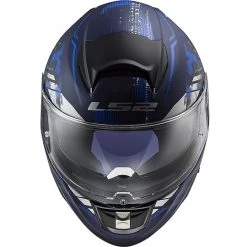 Full Face Motorcycle Helmet In HPFC Ls2 FF397 VECTOR EVO Blue Matt Stencil -LS2 Sales full face motorcycle helmet in hpfc ls2 ff397 vector evo blue matt stencil 85438