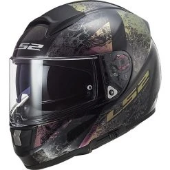 Full Face Motorcycle Helmet In HPFC Ls2 FF397 VECTOR EVO Swipe Rainbow