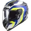 Full Face Motorcycle Helmet In HPFC Touring Ls2 FF327 Challenger GALACTIC White Blue Yellow -LS2 Sales full face motorcycle helmet in hpfc touring ls2 ff327 challenger galactic white blue yellow 106677