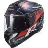 Full Face Motorcycle Helmet In Touring Carbon Ls2 FF327 CHALLENGER C Grid Blue Carbon Red -LS2 Sales full face motorcycle helmet in touring carbon ls2 ff327 challenger c grid blue carbon red 85379