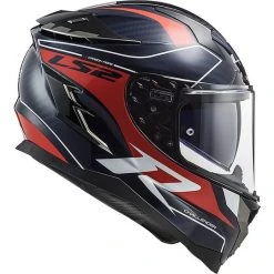Full Face Motorcycle Helmet In Touring Carbon Ls2 FF327 CHALLENGER C Grid Blue Carbon Red -LS2 Sales full face motorcycle helmet in touring carbon ls2 ff327 challenger c grid blue carbon red 85384
