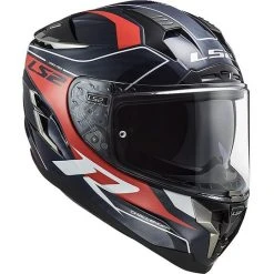 Full Face Motorcycle Helmet In Touring Carbon Ls2 FF327 CHALLENGER C Grid Blue Carbon Red -LS2 Sales full face motorcycle helmet in touring carbon ls2 ff327 challenger c grid blue carbon red 85385