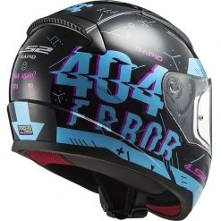 Full Face Motorcycle Helmet Ls2 FF353 RAPID Player Black Sky Blue -LS2 Sales full face motorcycle helmet ls2 ff353 rapid player black sky blue 135486