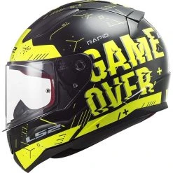 Full Face Motorcycle Helmet Ls2 FF353 RAPID Player Yellow Fluo Black -LS2 Sales full face motorcycle helmet ls2 ff353 rapid player yellow fluo black 135482