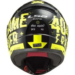 Full Face Motorcycle Helmet Ls2 FF353 RAPID Player Yellow Fluo Black -LS2 Sales full face motorcycle helmet ls2 ff353 rapid player yellow fluo black 135483
