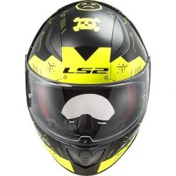 Full Face Motorcycle Helmet Ls2 FF353 RAPID Player Yellow Fluo Black -LS2 Sales full face motorcycle helmet ls2 ff353 rapid player yellow fluo black 135484