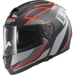 Helmet Moto Integral Fiber LS2 FF397 Vector Vantage Matt Black / Red