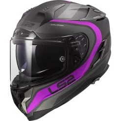 HPFC Fiber Helmet LS2 FF327 CHALLENGER Fusion Titanium Matt Pink
