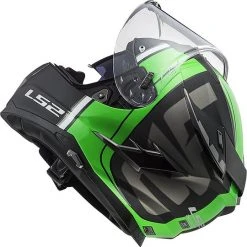 HPFC Fiber Helmet LS2 FF327 CHALLENGER Randy Black Green Glossy -LS2 Sales hpfc fiber helmet ls2 ff327 challenger randy black green glossy 84296