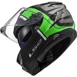 HPFC Fiber Helmet LS2 FF327 CHALLENGER Randy Black Green Glossy -LS2 Sales hpfc fiber helmet ls2 ff327 challenger randy black green glossy 84297