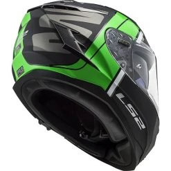 HPFC Fiber Helmet LS2 FF327 CHALLENGER Randy Black Green Glossy -LS2 Sales hpfc fiber helmet ls2 ff327 challenger randy black green glossy 84299