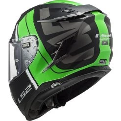 HPFC Fiber Helmet LS2 FF327 CHALLENGER Randy Black Green Glossy -LS2 Sales hpfc fiber helmet ls2 ff327 challenger randy black green glossy 84301