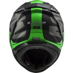 HPFC Fiber Helmet LS2 FF327 CHALLENGER Randy Black Green Glossy -LS2 Sales hpfc fiber helmet ls2 ff327 challenger randy black green glossy 84302