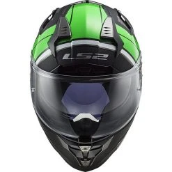 HPFC Fiber Helmet LS2 FF327 CHALLENGER Randy Black Green Glossy -LS2 Sales hpfc fiber helmet ls2 ff327 challenger randy black green glossy 84305