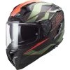Integral Motorcycle Helmet In Carbon Ls2 FF327 CHALLENGER C Fold Matt Green Orange -LS2 Sales integral motorcycle helmet in carbon ls2 ff327 challenger c fold matt green orange 128332