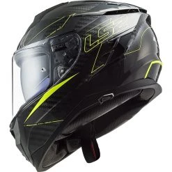 Ls2 Sales Shop -LS2 Sales integral motorcycle helmet in carbon ls2 ff327 challenger c fold yellow fluo 107113