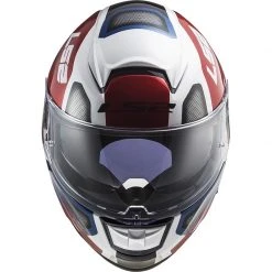 Integral Motorcycle Helmet In Ls2 Fiber FF397 VECTOR Evo Automat White Red -LS2 Sales integral motorcycle helmet in ls2 fiber ff397 vector evo automat white red 107143