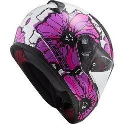 Integral Motorcycle Helmet LS2 FF353 RAPID Poppies Pink -LS2 Sales integral motorcycle helmet ls2 ff353 rapid poppies pink 66835