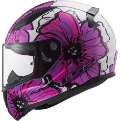 Integral Motorcycle Helmet LS2 FF353 RAPID Poppies Pink -LS2 Sales integral motorcycle helmet ls2 ff353 rapid poppies pink 66836