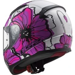 Integral Motorcycle Helmet LS2 FF353 RAPID Poppies Pink -LS2 Sales integral motorcycle helmet ls2 ff353 rapid poppies pink 66837