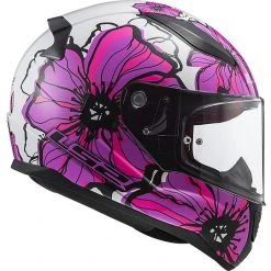 Integral Motorcycle Helmet LS2 FF353 RAPID Poppies Pink -LS2 Sales integral motorcycle helmet ls2 ff353 rapid poppies pink 66839