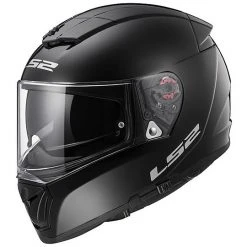 Integral Motorcycle Helmet LS2 FF390 Breacker Double Visor Solid Gloss Black