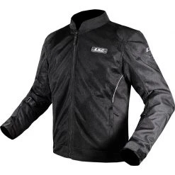 Ls2 Airy CE Black Perforated Summer Motorcycle Jacket