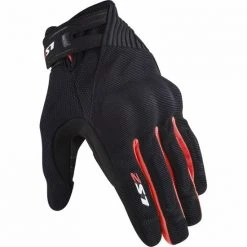 Ls2 Dart 2 Black Red Summer Motorcycle Gloves